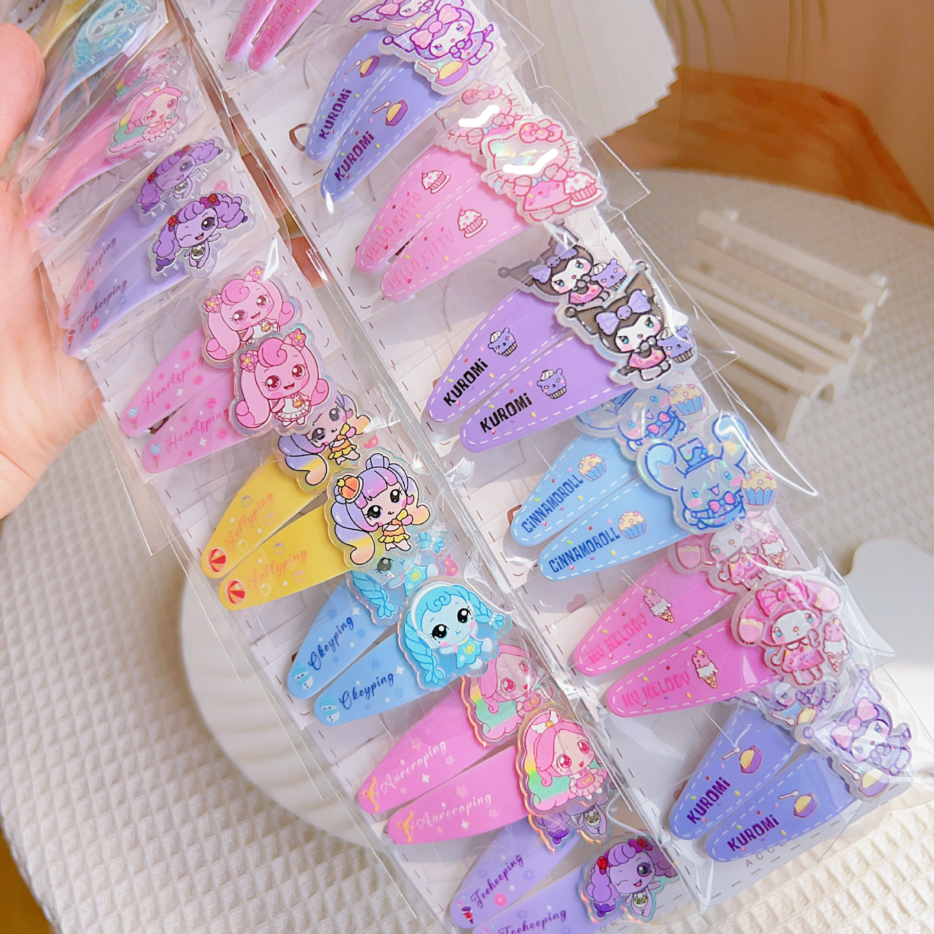 亚克力儿童发饰三丽鸥BB夹卡通