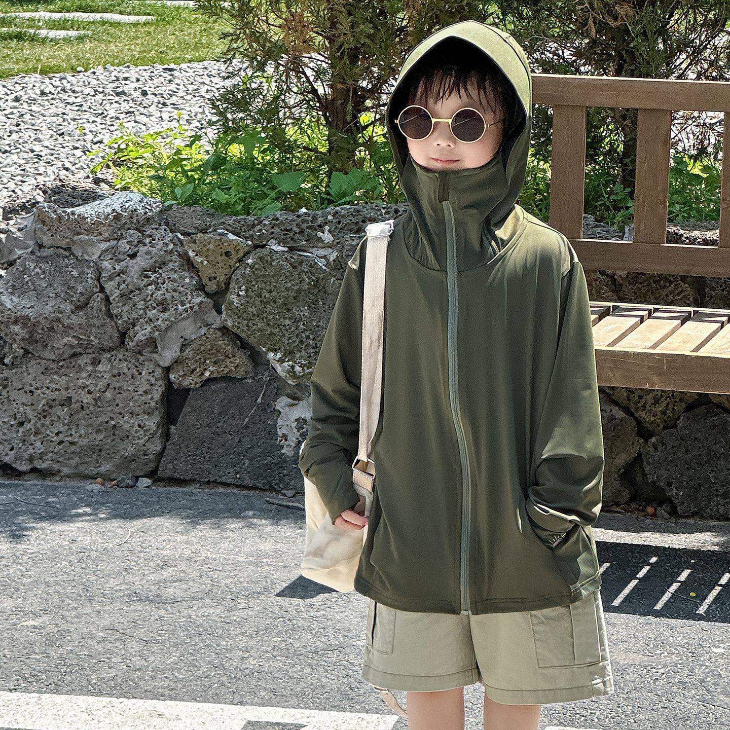 童夏季防晒服儿童韩版冰丝长袖夏款童装连帽透气2025新款潮