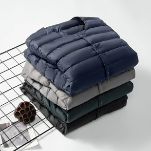 平湖市捷妮贸易有限公司秋冬圆领羽绒内胆轻薄无领保暖简约纯色纽