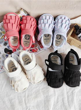 出口日单【CONOCO】夏季宝宝学步凉鞋软底学步鞋子鱼嘴公主女童鞋