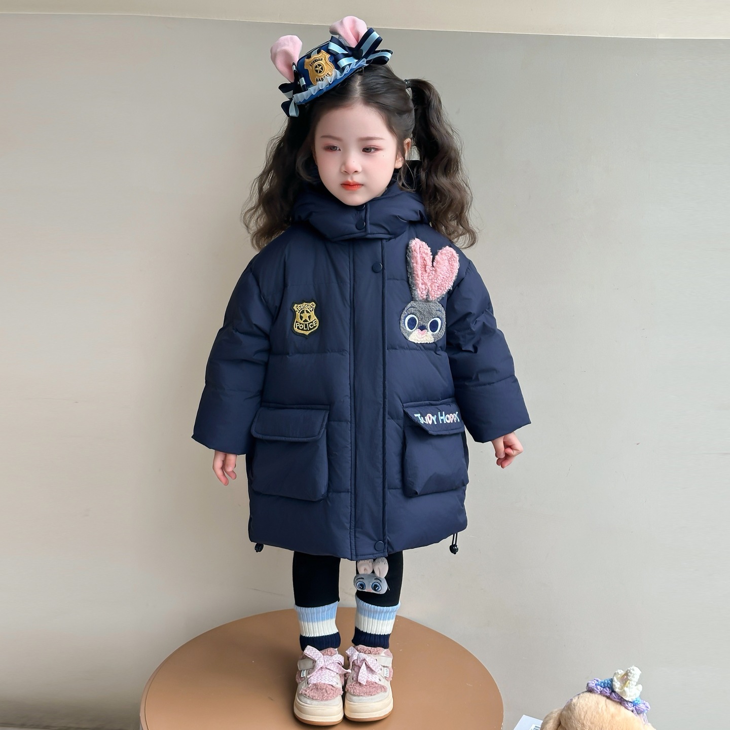 女童时尚羽绒服冬装2025新款洋气女加厚保暖冬季外套儿童上衣P208，童装羽绒服，祺妙童装