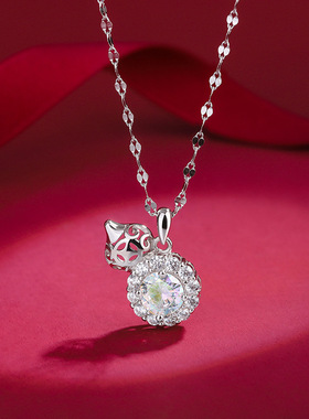 葫芦项链国潮锁骨链纯银