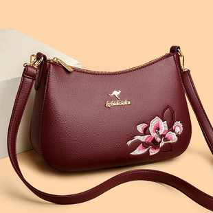 专柜正品真皮女包通勤百搭大容量单肩斜挎包2025新款潮手提妈妈包