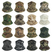 透气网眼防晒迷彩钓鱼头巾围脖魔术面巾脖套骑行面罩套face mask