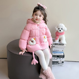 女童加厚棉服冬季2025新款韩版保暖外套冬装洋气儿童冬款棉衣P107，童装棉衣，祺妙童装