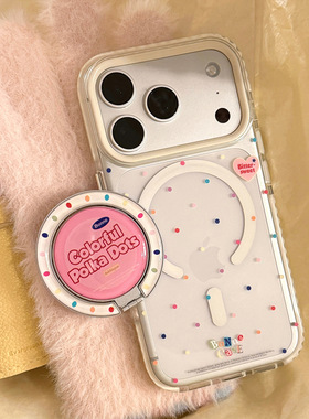 Colorful star magnetic bracket clear soft case适用iphone 11 12 13 14 15 16 17 pro max
