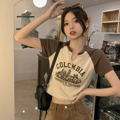 复古春夏辣妹百搭美式