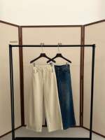 EVERTRUE ET jeans for women 2026 Fall Old Money high-waisted distressed wide-leg floor-length pants 66353 thumbnail 2