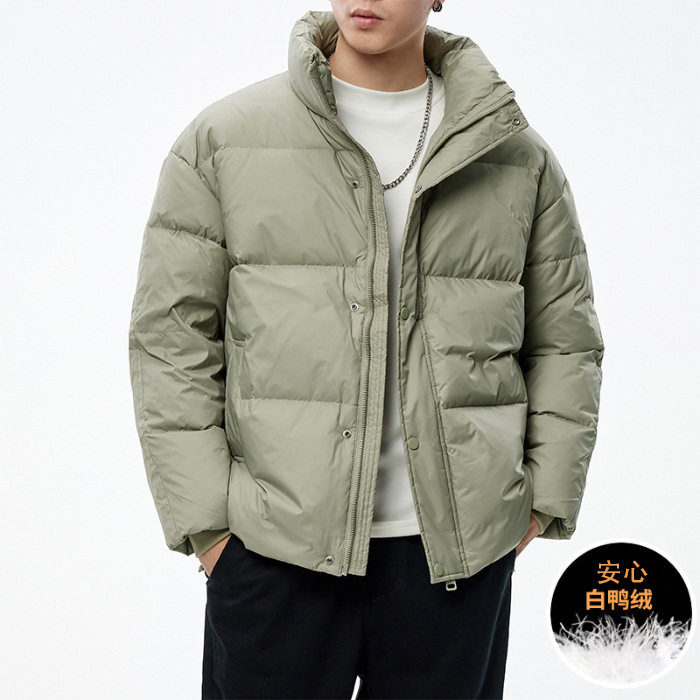 男士冬装外套2024新款保暖加厚极寒白鸭绒日系宽松休闲潮牌羽绒服