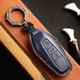 适用于奇瑞iCAR03钥匙套2024款icar03汽车改装真皮遥控钥匙包扣