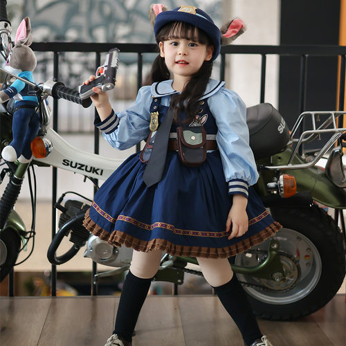 朱迪警官女童礼服洛丽塔公主裙