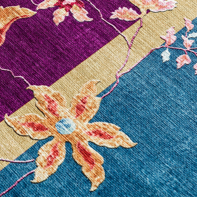 MR1YMR1Y 新中式繁花轻奢美式复古地毯 茶几客厅卧室床边柔软地毯