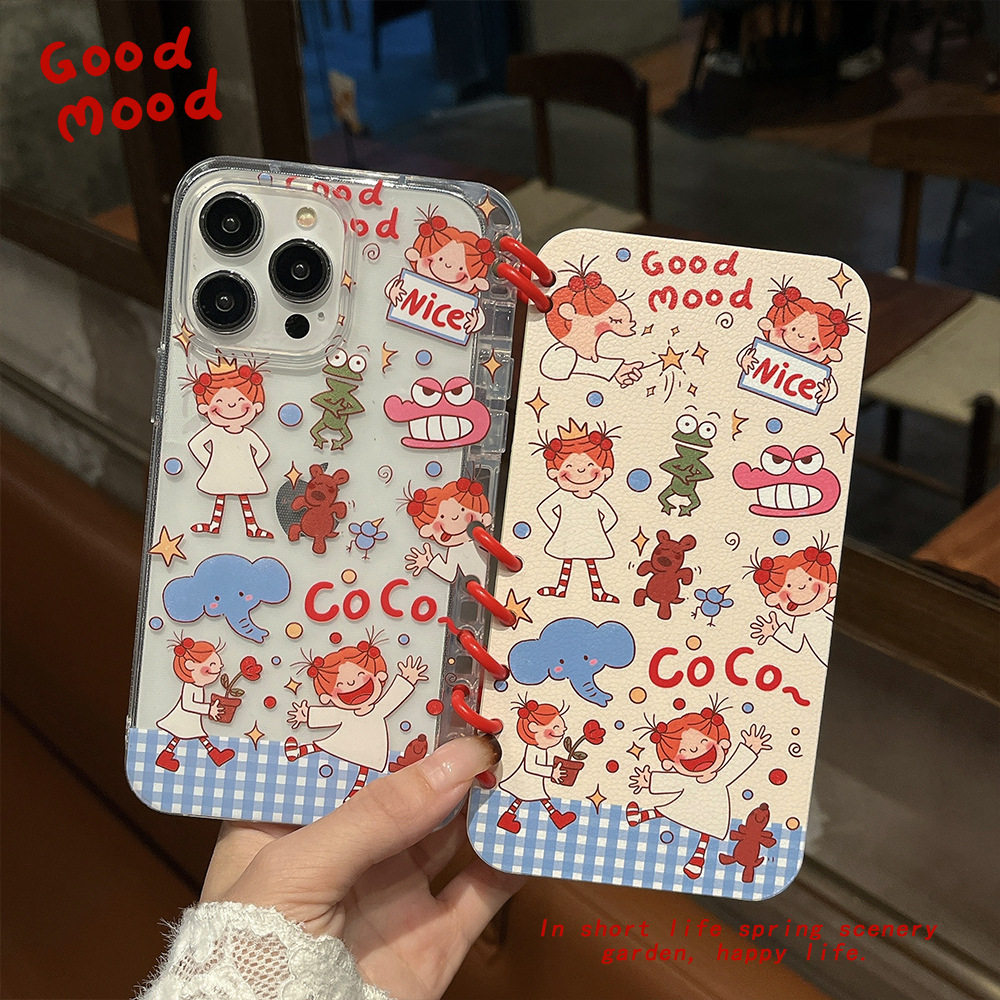 创意coco可爱书本壳适用苹果16promax手机壳iphone15笔记本保护套