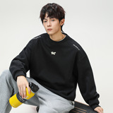 重磅圆领卫衣秋季新款街美式廓形套头衫外套RMW8002-P52控88，女装短外套，电商A362