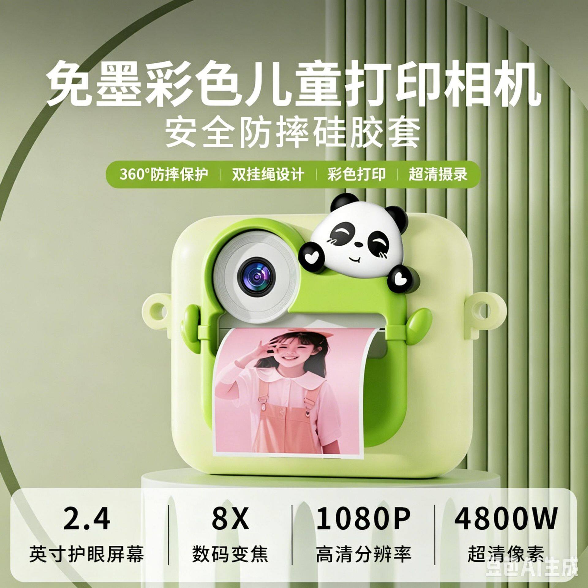 自带打印拍立得相机2026新款儿童相机可拍照打印直接出片彩色