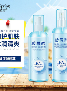 玻尿酸补水保湿喷雾控油活肤滋润爽肤水定妆喷雾护肤品一枝春