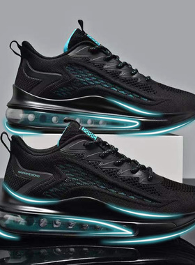 透气运动休闲鞋气垫震跑步鞋  sports shoes casual Men running