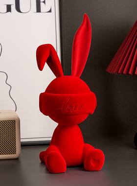 坐姿客厅桌面兔子贝汉美高级