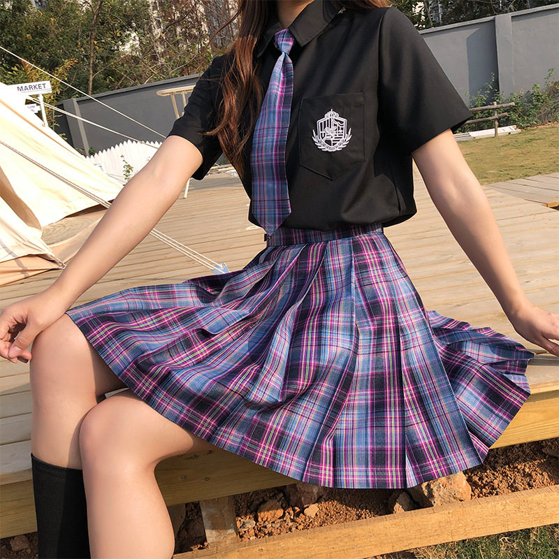 极速发货日系JK制服全套学院风高腰甜酷半身裙学生校服水手服