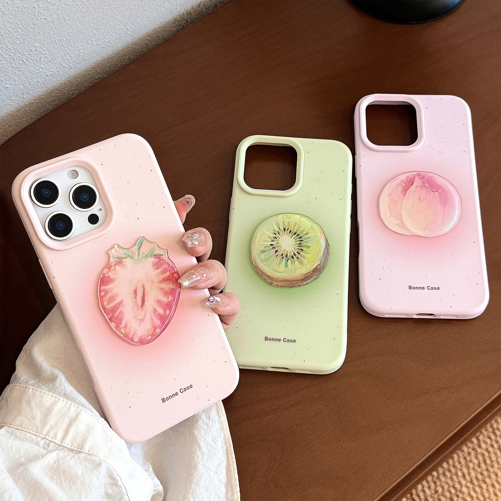 清新水果15promax苹果16手机壳硅胶iphone14适用13小众立体11硅胶