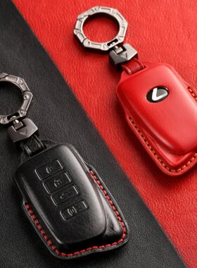 适用雷克萨斯ES系列真皮钥匙包头层牛皮3D塑形老款汽车钥匙套高档