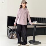 女童2025年冬季新款时尚半拉链字母打底衫女大童保暖个性内搭神器，童装外套，祺儿童装