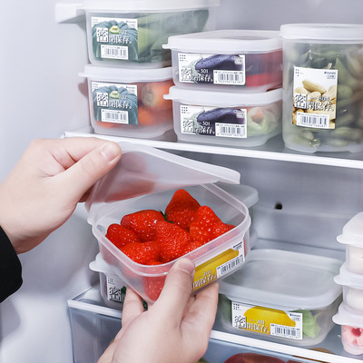 INOMATA日本进口冰箱保鲜盒食品级可冷冻收纳盒食物保鲜储存盒