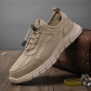 登山鞋夏季透气镂空鞋网面运动鞋大码时尚轻便软底休闲鞋子