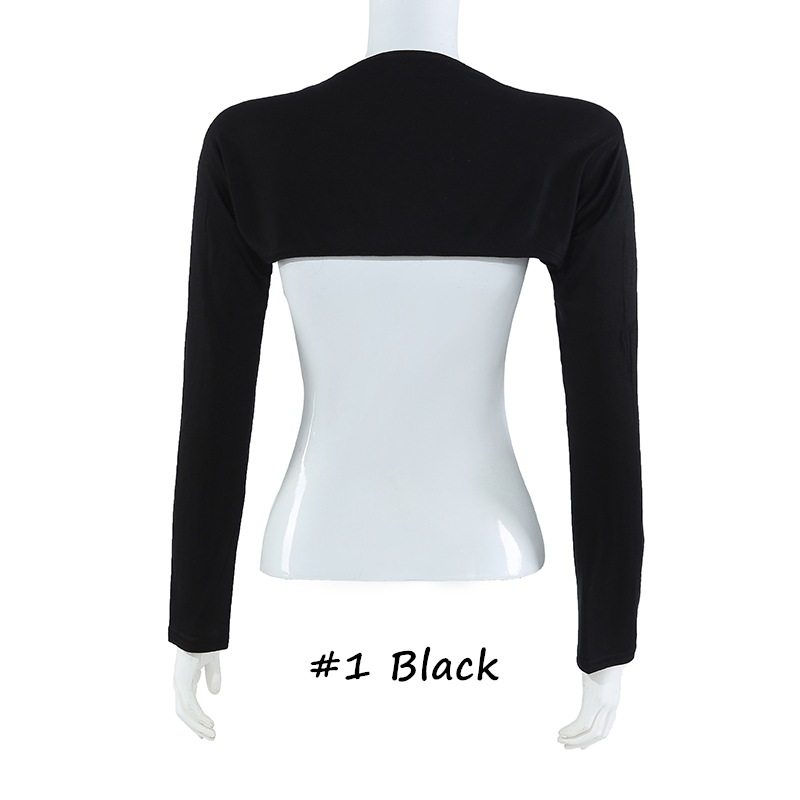 women shirt  new 新款莫尔棉打底纯色连肩袖 防晒防走光手袖袖套