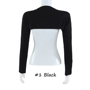 防晒防走光手袖 新款 莫尔棉打底纯色连肩袖 套 袖 shirt women new
