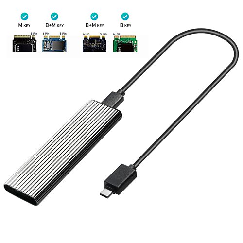 M2 Type-C 硬盘盒10Gps速支持NVME/NGFF SATA双协议USB3.1 Gen2