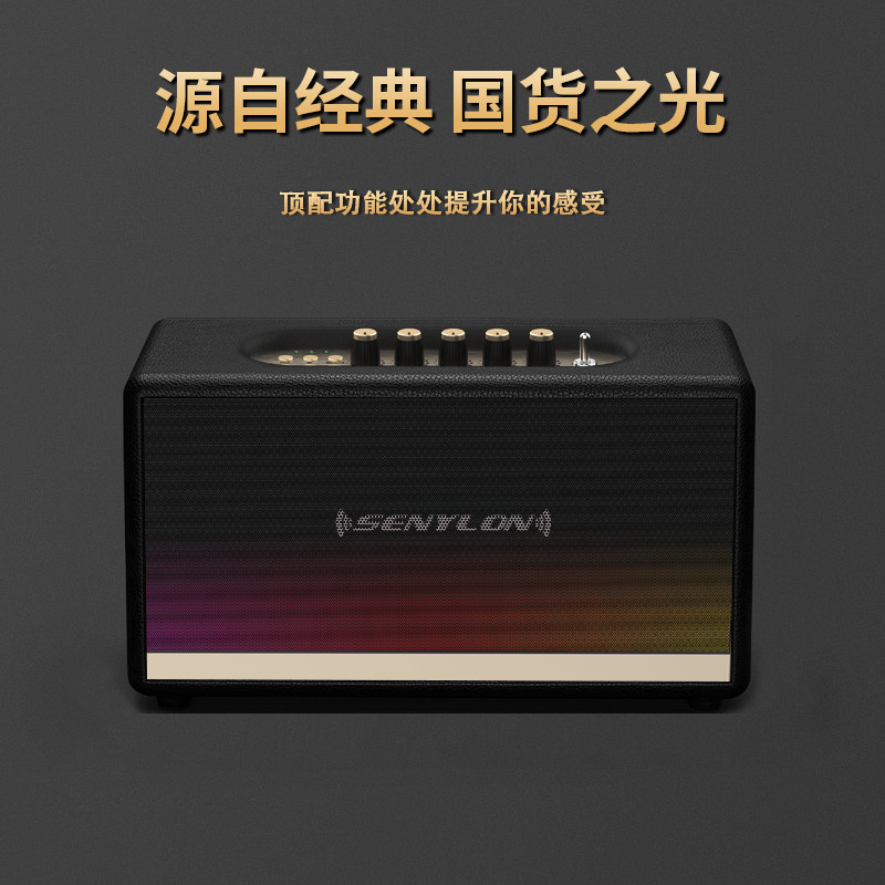 SENYLON复古皮革木质蓝牙音响