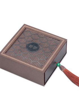 文玩盒 传承礼盒正方精美抽屉盒手串手链项链礼品包装盒 现货