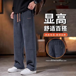 winter warm male Men pant trousers wide 灯芯加绒男裤 casual
