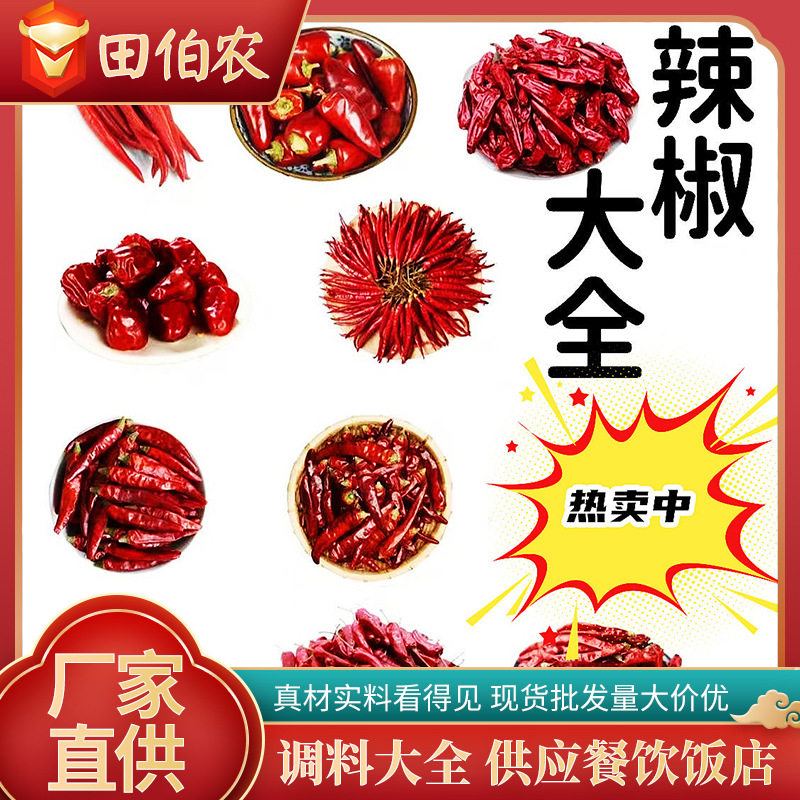 干辣椒组合作料小米椒调味特辣魔鬼椒灯笼椒朝天椒香料大全