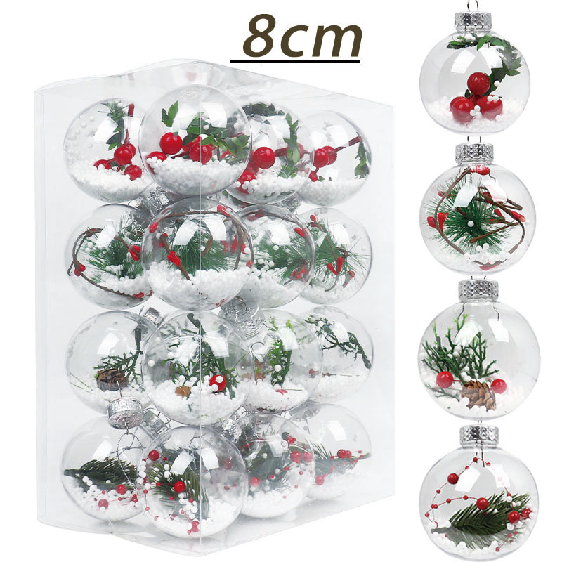 Christmas decorations 8cm 24pcs Christmas ball pendant