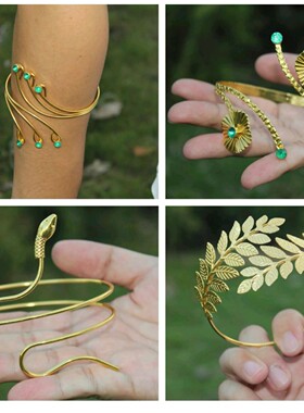 复古蛇形手镯合金缠绕臂环欧美热卖中古戒指