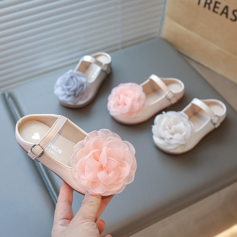 女童包头半脚拖鞋春夏款公主拖鞋中大童女孩小香风花朵平底皮拖鞋,童鞋/婴儿鞋/亲子鞋,儿童凉拖鞋,淘宝优惠券,粉丝福利购,淘宝优惠卷