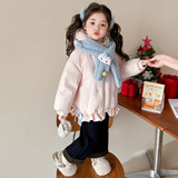 女童保暖棉袄冬季2025新款韩版女夹棉外套冬装儿童加厚棉服潮，童装棉衣，祺妙童装