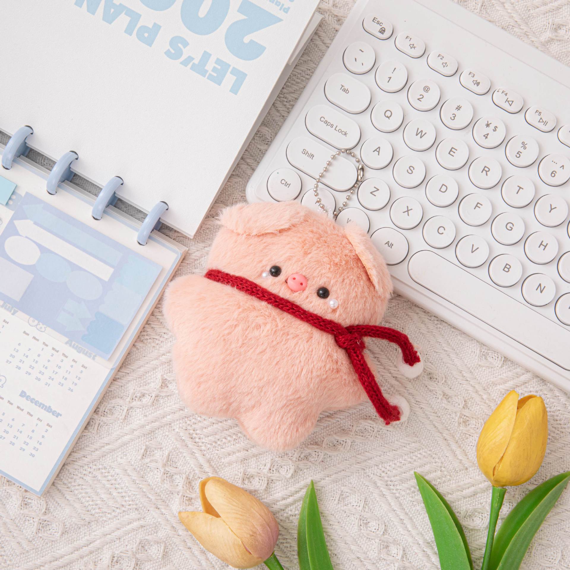 diy猪头全身小猪包包挂件毛绒钥匙扣创意玩偶公仔礼物创意diy