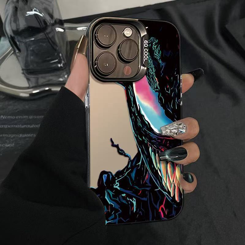 炫彩毒液适用苹果13手机壳iPhone16跨境新款保护套15动漫14个性12