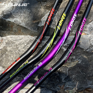 LUNJE 新款山地车燕把 铝合金把手31.8*780mm25/55抬升自行车车把