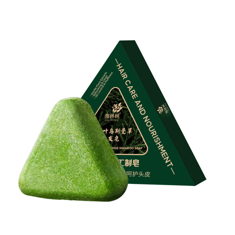 Hailinshu Platycladus Orientalis Leaf Usman Shampoo Soap Cleanses, Refreshes, Controls Oil, Relieves Itching, Softens and Strengthens Hair — image 5