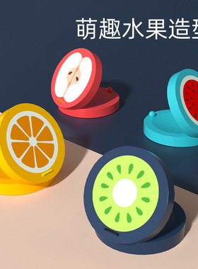 奥尔夫  儿童木质萌趣水果响板奥尔夫乐器圆形幼儿启蒙益智拍打板