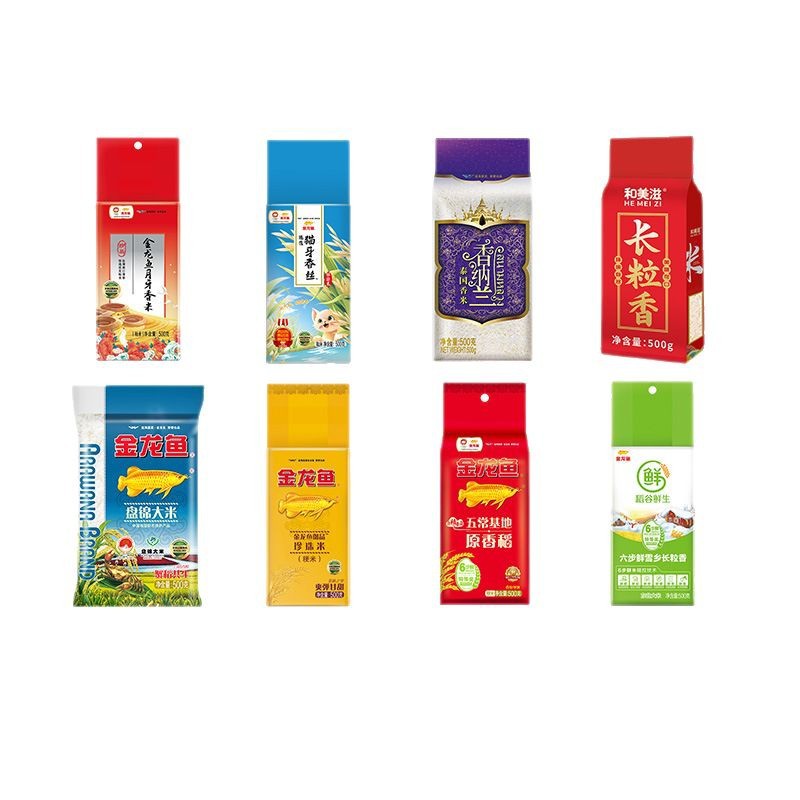 金龙鱼盘锦大米/月牙香米500G珍珠米家用小包装原香稻大米1斤袋装