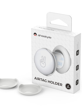 AHASTYLE适用苹果AirTag保护壳ABS硬壳卡扣固定防丢追踪器塑料壳