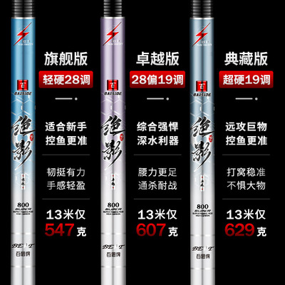 超轻硬打窝杆炮竿碳素传统钓长杆
