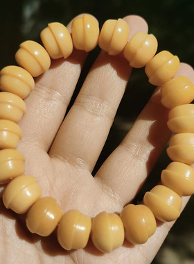 油润光滑亮泽手串天然鱼骨