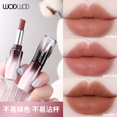 国产小众品牌~丝绒触感持色口红！顺滑显白日常伪素颜显白纯欲