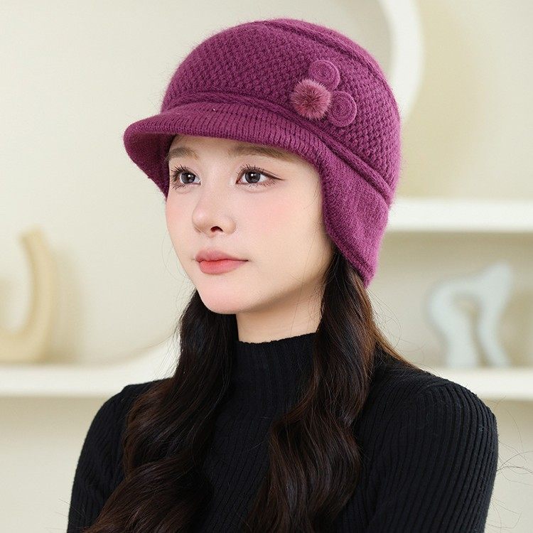 冬季帽子年秋冬中老年针织东北2025毛线帽新款保暖护耳老年秋冬妈,服饰配件/皮带/帽子/围巾,帽子,淘宝优惠券,粉丝福利购,淘宝优惠卷